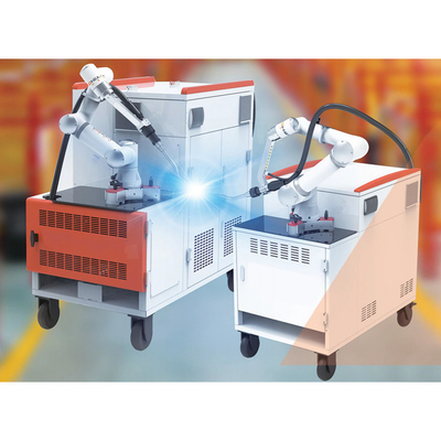 2024 Baru Cobot Mig Welder 350A Robot Las MIG 6 Sumbu Stasiun Kerja Pengelasan Lengan Cobot