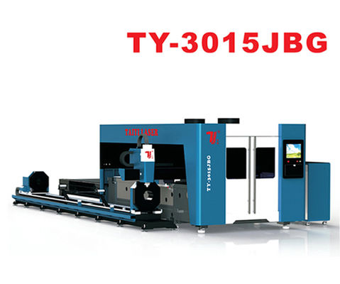 TY-3015JBG 1000W - 6000W CNC Fiber Laser Cutter Tabung Logam Mesin Pemotong Laser Pipa SS