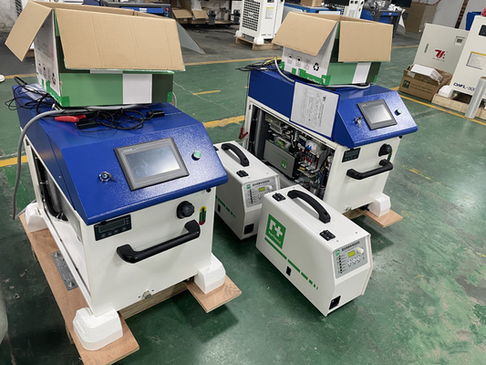 Promosi Canton Fair 4 In 1 Mini Multifunction Handheld Fiber Laser Welder, Mesin Las Pengelasan Logam