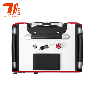 Canton Fair Promotion Trolley Case Portable Pulse Handheld Laser Cleaner Untuk Industri Metal Surface Cleaning