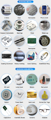 Penjualan panas 30W Portable Mini Metal Fiber Laser Marking Machine Dengan Laptop
