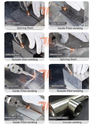 Wobble Head 2000w Handheld Fiber Laser Welding Machine Untuk Pengelasan Logam Baja Besi