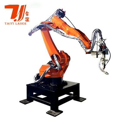 Mesin Pengelasan Laser Serat Otomatis Custom Dengan 6 Axis Robot Arm Sertifikasi CE