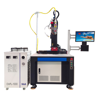 Mesin las laser Raycus Max IPG otomatis untuk sendok dan produk logam lainnya