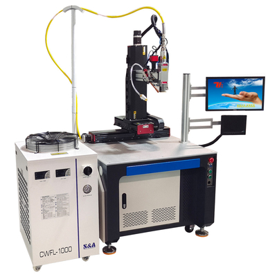 Mesin las laser Raycus Max IPG otomatis untuk sendok dan produk logam lainnya