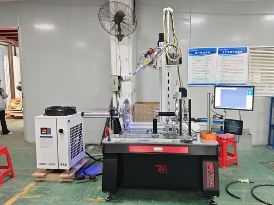 2000W Ketel Otomatis Serat Laser Mesin Pengelasan untuk Angkatan Darat Ketel Botol Air