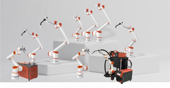 Mesin Las Laser MIG Kolaboratif Industri Cobot 6-Axis Tipe Kompak Kecepatan Tinggi Dengan Robot