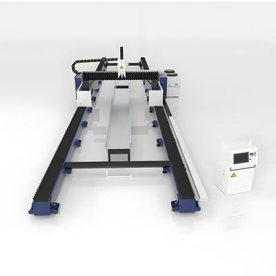 Mesin Pemotong Laser Fiber Rel Tanah Format Ekstra Besar 12KW 20KW Berkualitas Tinggi untuk Pemotong Lazer CNC Logam