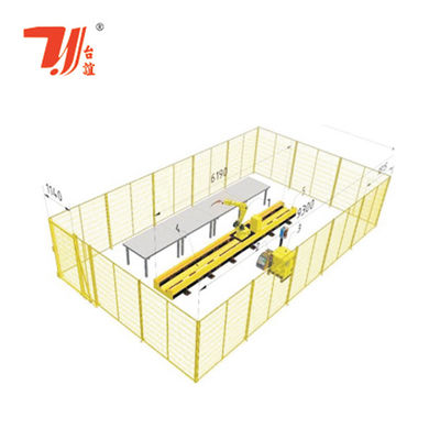 Sistem las laser robot yang kuat untuk penetrasi dalam pada bagian struktural