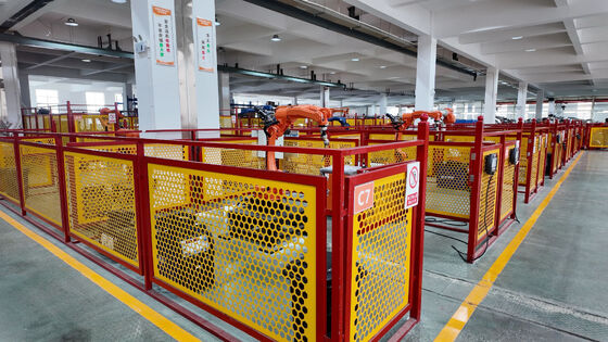 FANUC Mesin Pemotong Laser Serat 3D Otomatis Lengan Robot 6 Sumbu untuk Benda Kerja 3D Kap Lampu Baja Tahan Karat