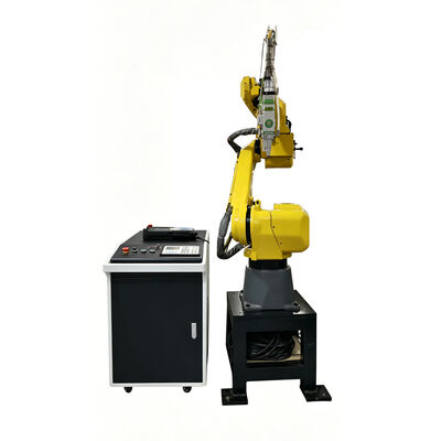 FANUC Robotic 3D Fiber Laser Cutter dengan daya 1500W-6000W yang dapat disesuaikan dan penukar alat otomatis untuk pembuatan bagian logam yang kompleks