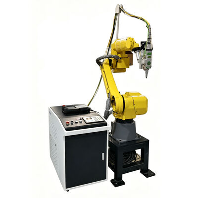 Mesin Pemotong Laser Robot 6 Sumbu FANUC dengan Perangkat Lunak Pemrograman Offline 3D untuk Komponen Paduan Aluminium dan Titanium Dirgantara