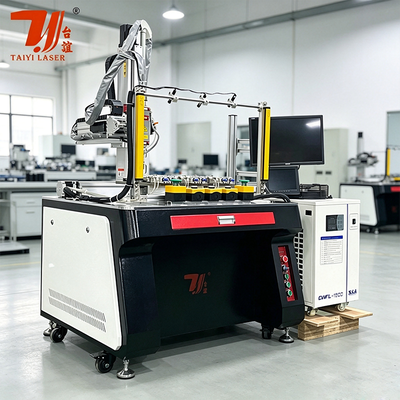 2000W 4-axis Stainless Steel Kitchenware Kettle Laser Welding Machine Automatic