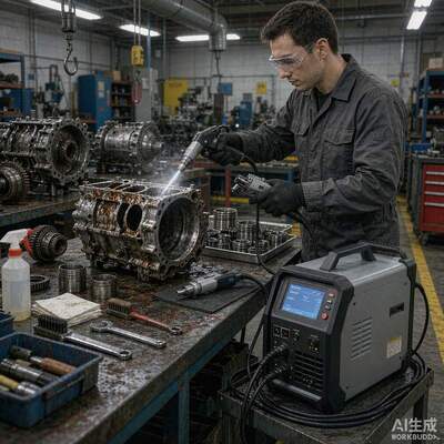 500W Multi-mode Luggage Laser Cleaning Machine Trolley Type Pulse Laser Rust Removal Equipment
