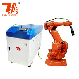 Promosi Canton Fair 6 Axis Robot Arm 1000W-6000W Pillow Plate Mesin Laser Las Fiber Metal Otomatis