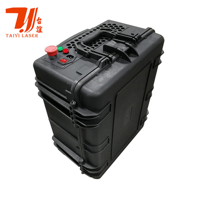 Trolley Case Raycus Fiber Laser Cleaner, Penghilang Karat Laser Portabel 100W