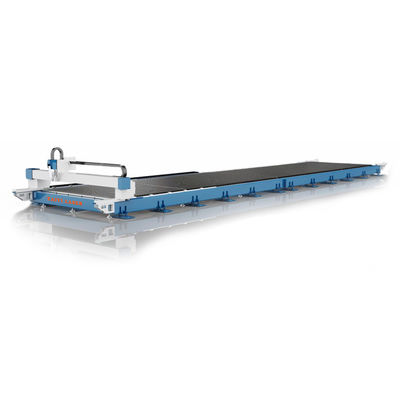 Mesin Pemotong Laser Fiber Rel Tanah Format Ekstra Besar 12KW 20KW Berkualitas Tinggi untuk Pemotong Lazer CNC Logam