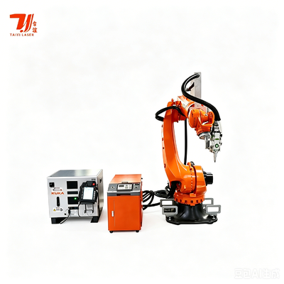 KUKA KR35 6-Axis Robot Laser Welding Machine 4000W IPG Fiber Laser Source untuk Auto Body & Metal Fabrication