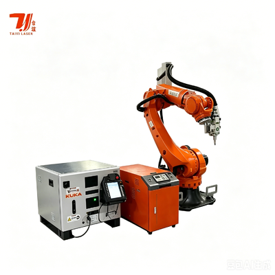4000W IPG Robot Laser System Pengelasan dengan KUKA KR35 Robot untuk 3D Bagian Logam Kompleks Pengelasan