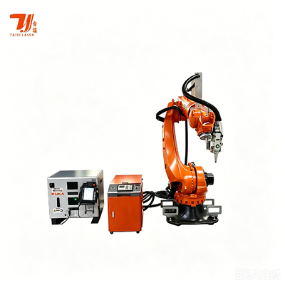High Precision 4000W IPG Fiber Laser Welder dengan KUKA Industrial Robot Arm untuk Manufaktur Otomotif