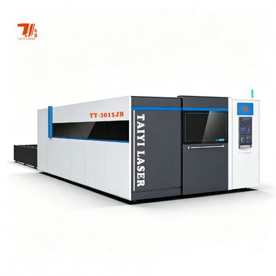 TY-3015JB 6000W Lembar Baja Full Protect Cover Metal Cut IPG Raycus Mesin Pemotong Laser Serat