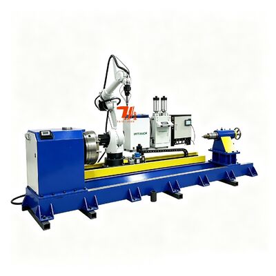 Mesin Pelapisan Laser Robotik Offline Dilengkapi Rotary untuk Restorasi Permukaan Silinder Rol Poros Engkol