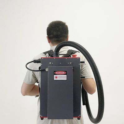 Mesin Pembersih Laser Genggam Tipe Ransel 100W Peralatan Penghilang Cat Laser Serat