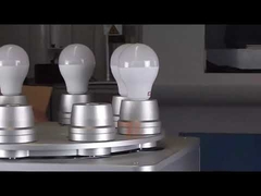 Mesin Penanda Laser Cetak Logo Bohlam Led Putar 8 Stasiun Otomatis 20W 30W 50W 100W