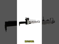 Mesin pemotong tabung laser serat logam bulat persegi otomatis CNC