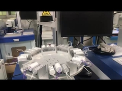 Mesin penandaan laser UV khusus untuk kondensator dengan kamera CCD Sistem Posisi Visual