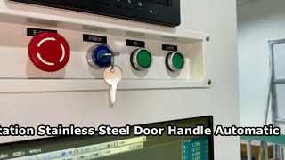 Mesin Las Laser Otomatis Gagang Pintu Stainless Steel Stasiun Ganda